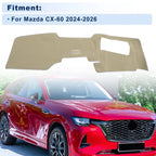 Dash Cover for Mazda CX-60 (2024–2026) with HUD, Polyester, Beige