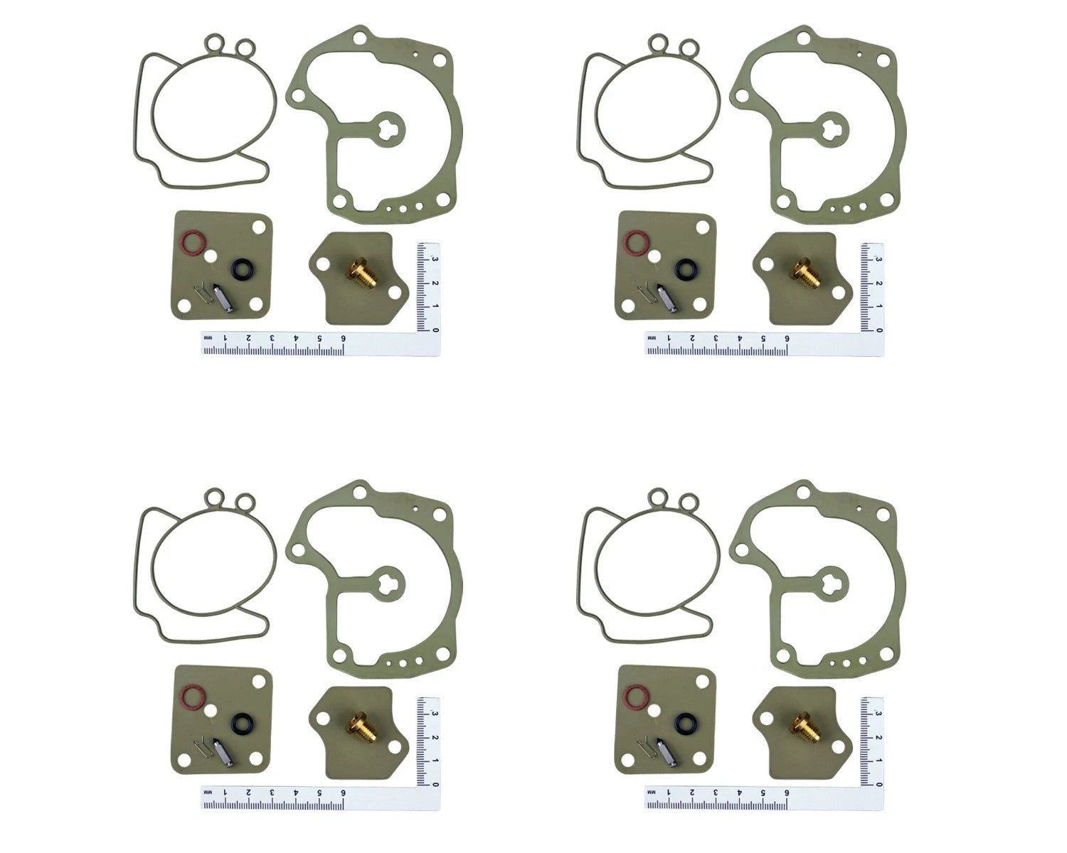 4X Carburetor Repair Kit for Johnson Evinrude (439078, 439079, 18-7248)