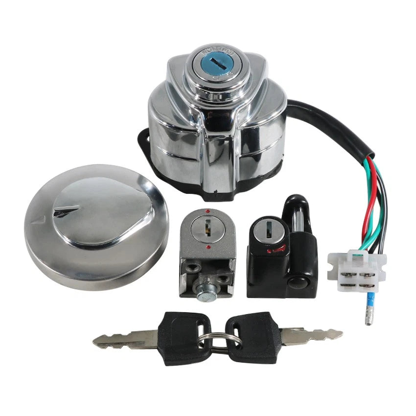 Ignition Key Switch Lock Set for Honda Steed 400 (1992–1998) VT250 Magna 250 (1995–1997)