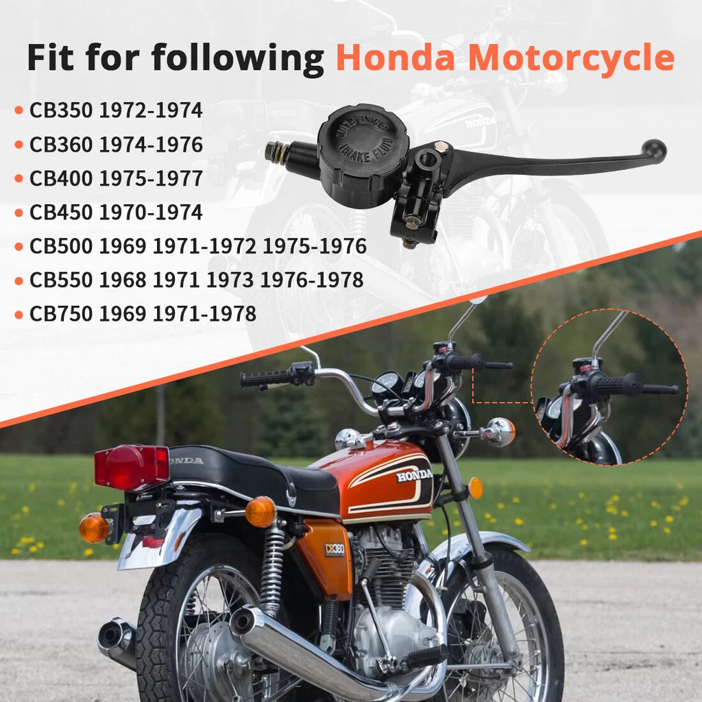 Front Brake Master Cylinder 5/8" for Honda CB350 CB366 450 500 CB550 CB750 (1968–1978)