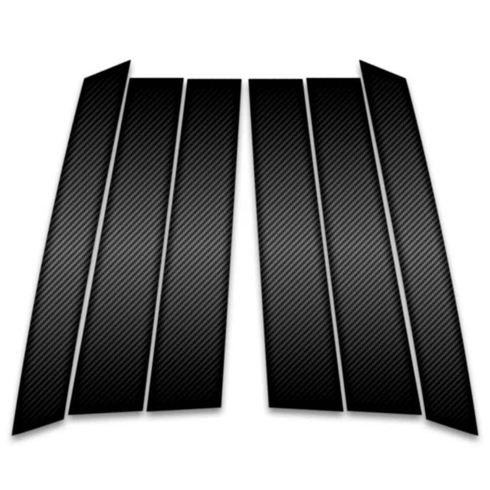 6pc Carbon Fiber Pillar Post Covers Replacement for Nissan Pathfinder (2023–2024)