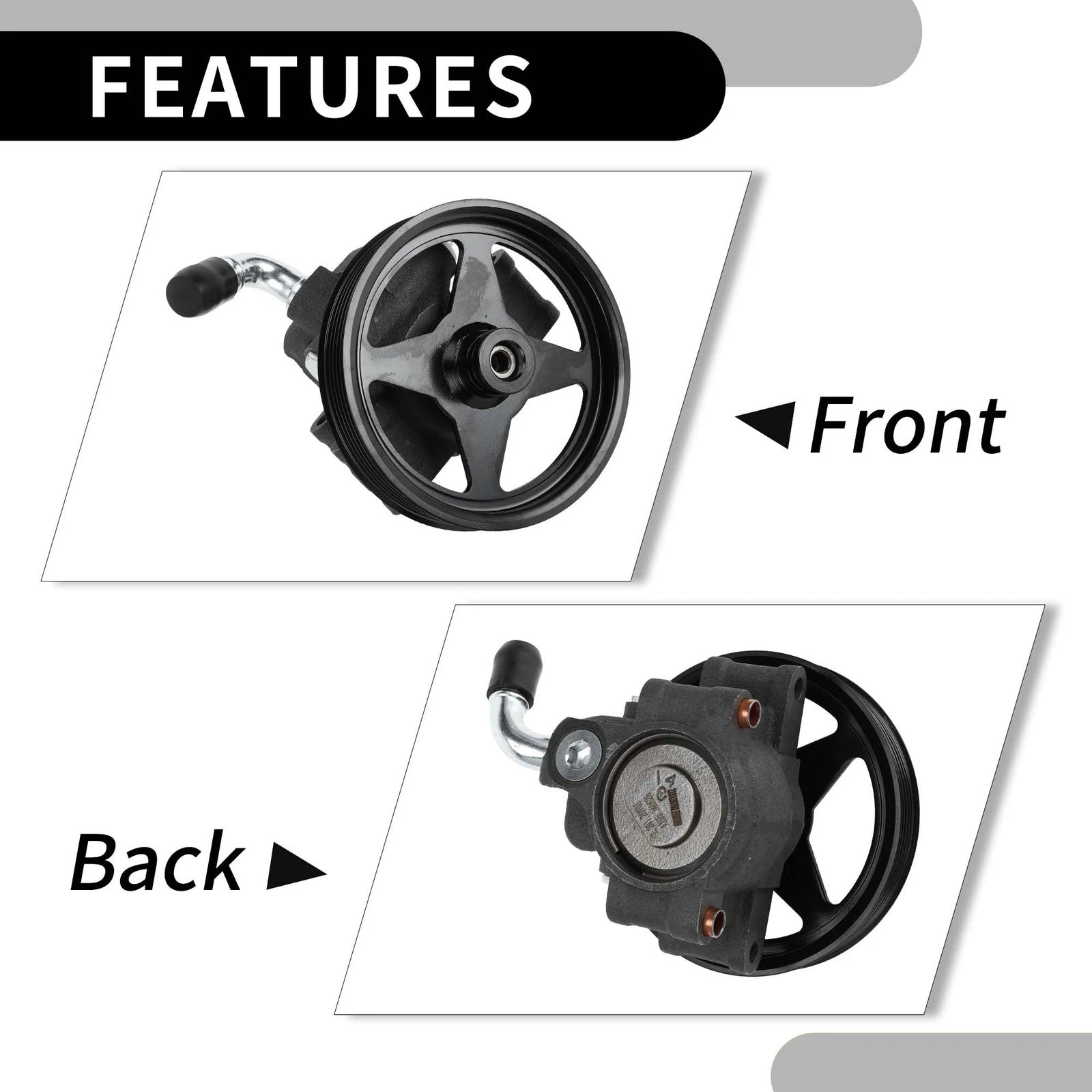 Power Steering Pump with Pulley for Ford Expedition (2001–2002) DAY20282