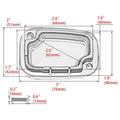 Black Brake Cylinder Reservoir Cover Cap for Harley Touring Road King Road Glide (2009-2023)