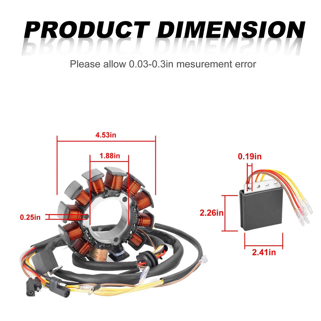 Stator w/ Regulator Rectifier 2x4 4x4 for Polaris Scrambler (2000–2002)