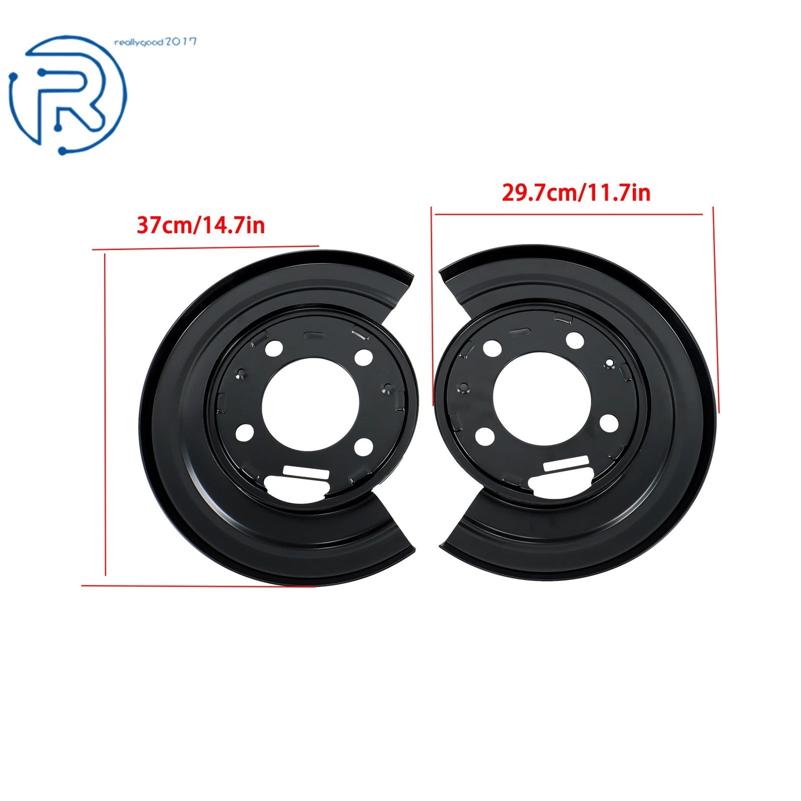 Set of 2 Brake Plates Dust Shield for Ford F-250 F-350 F-450