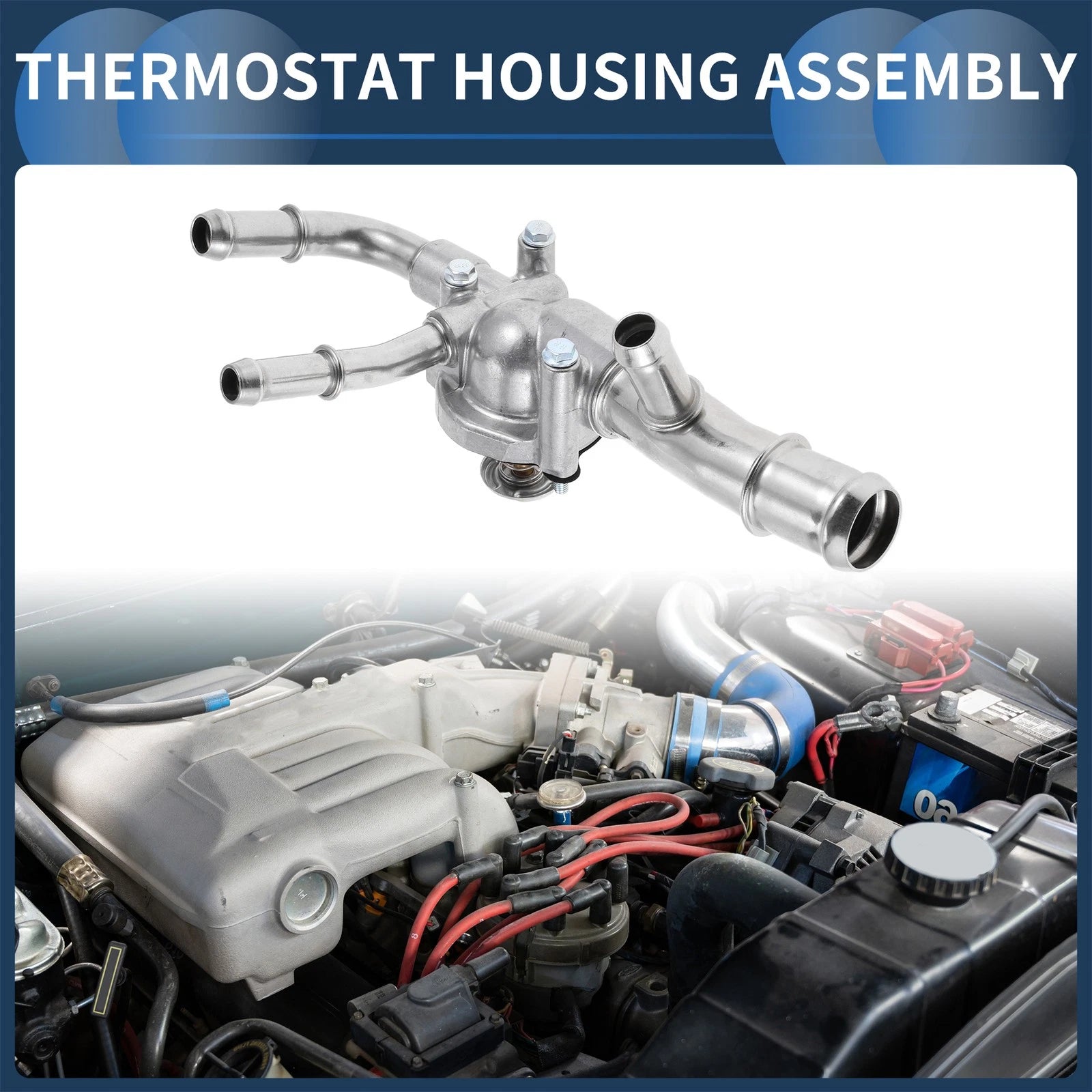 Engine Coolant Thermostat Housing Assembly for Chevrolet Impala V6 (2014–2019)
