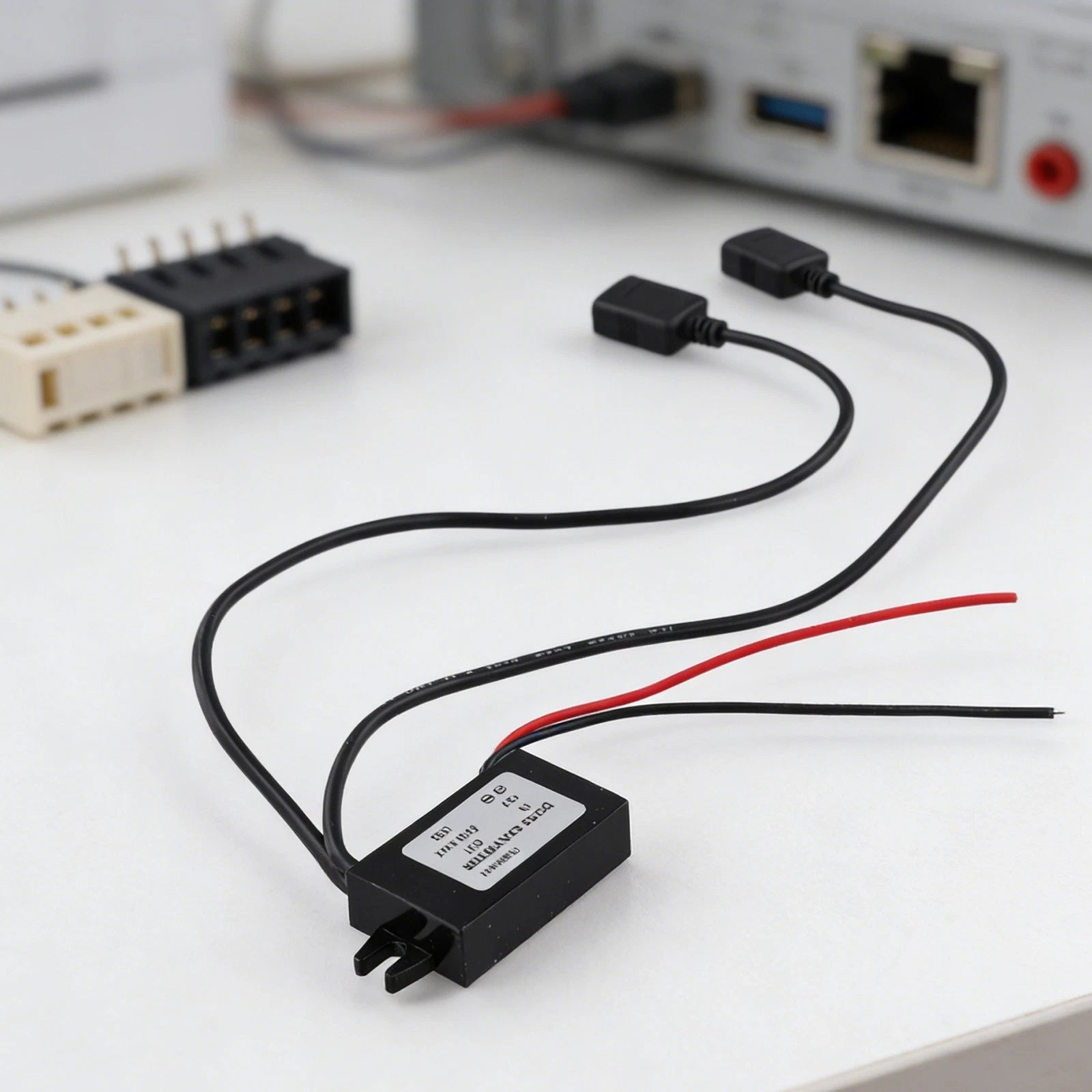 DC Voltage Converter 12V to 5V USB Dual Port 3A for Boats and RVs