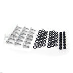 Round Flat Fairing Bolts for Kawasaki Ninja ZX10R (2004–2005) - Silver
