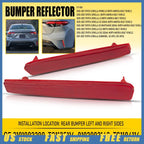 2X Red Rear Bumper Reflector Light for Toyota Corolla (2020–2022)