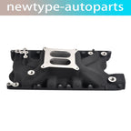Aluminum Carb Intake Manifold for Ford Windsor V8 351W (1962–1997) Black