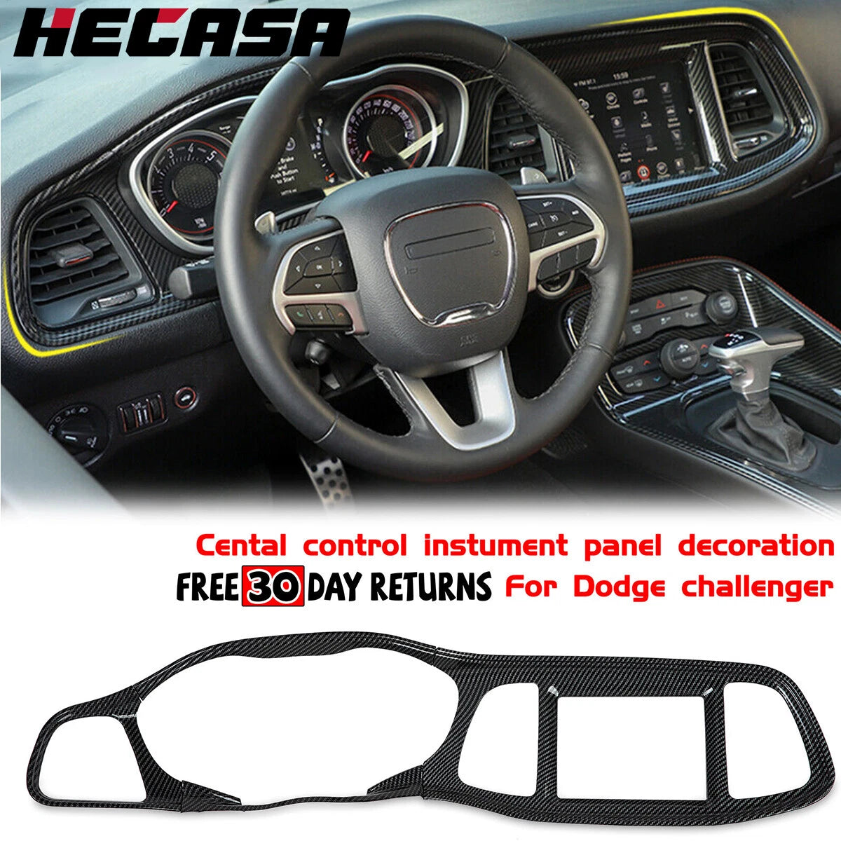 Dashboard Panel Trim Cover for Dodge Challenger (2015–2023)