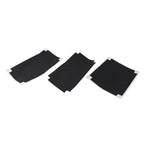 3 x PVC Leather Side Top Rear Case Pad Covers for BMW R1200GS R1250GS (2013-2023)