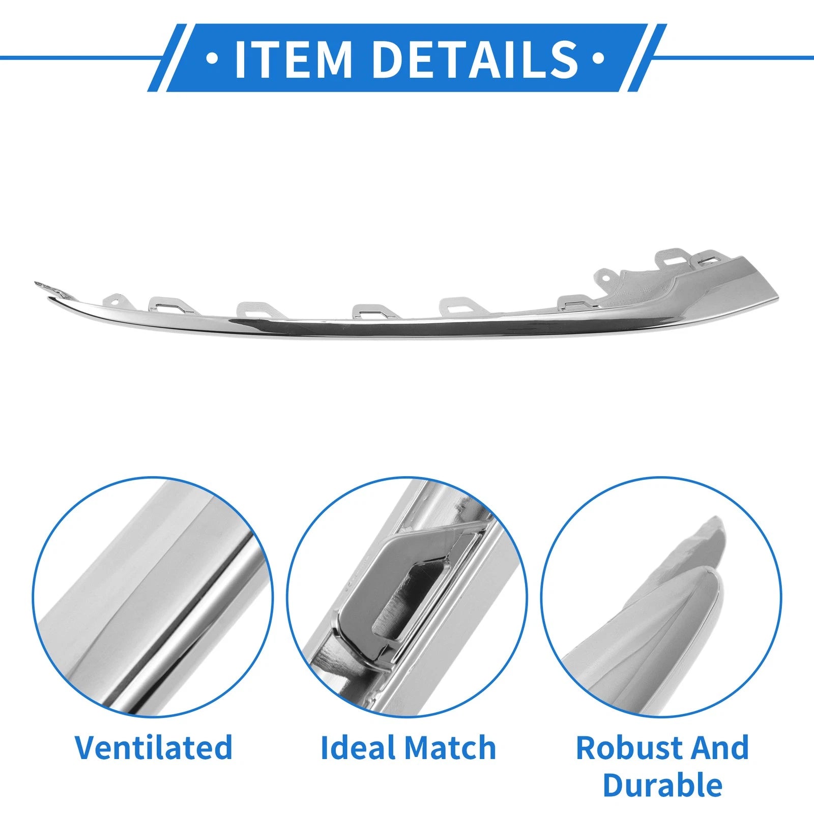 Front Right Bumper Grille Trim for Mercedes-Benz S450 (2018–2021)