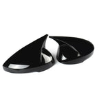 Pair / Black Side Rear View Mirror Cover Cap for Honda Civic (2022–2025)