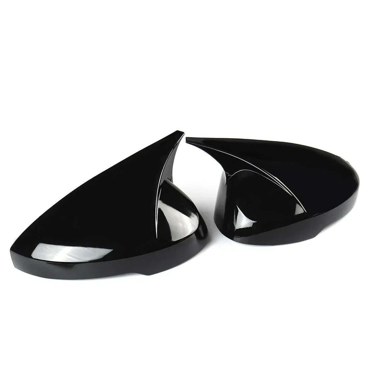 Pair / Black Side Rear View Mirror Cover Cap for Honda Civic (2022–2025)