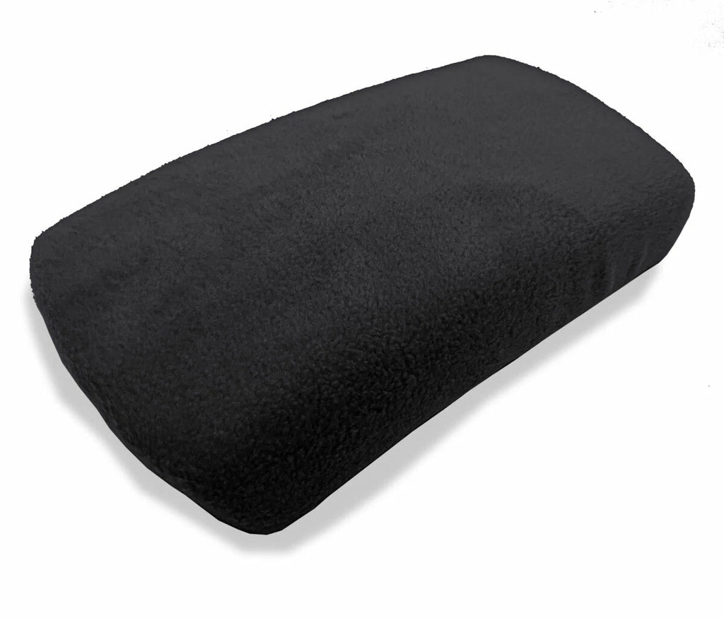 Fleece Console Lid Armrest Cover for Nissan Rogue (2017–2020) Black