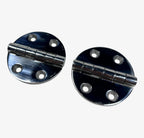Set of 2 Marine Grade Stainless Steel Round Hinges 2.5'' x 2.5''