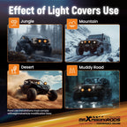Protective Amber Cover for maXpeedingrods 7" Round LED Light (2010–2023)