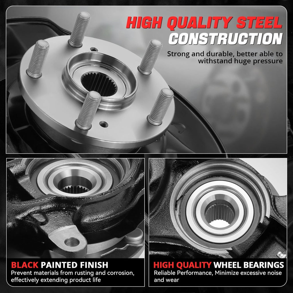 Front Left Driver Loaded Wheel Bearing Knuckle Assembly for Honda Accord (2013–2016)