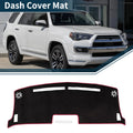 Dashboard Cover Mat for Nissan Moco MG33S (2012–2018) Black Red Set of 1