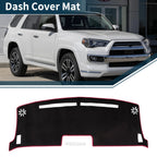 Dashboard Cover Mat for Nissan Moco MG33S (2012–2018) Black Red Set of 1