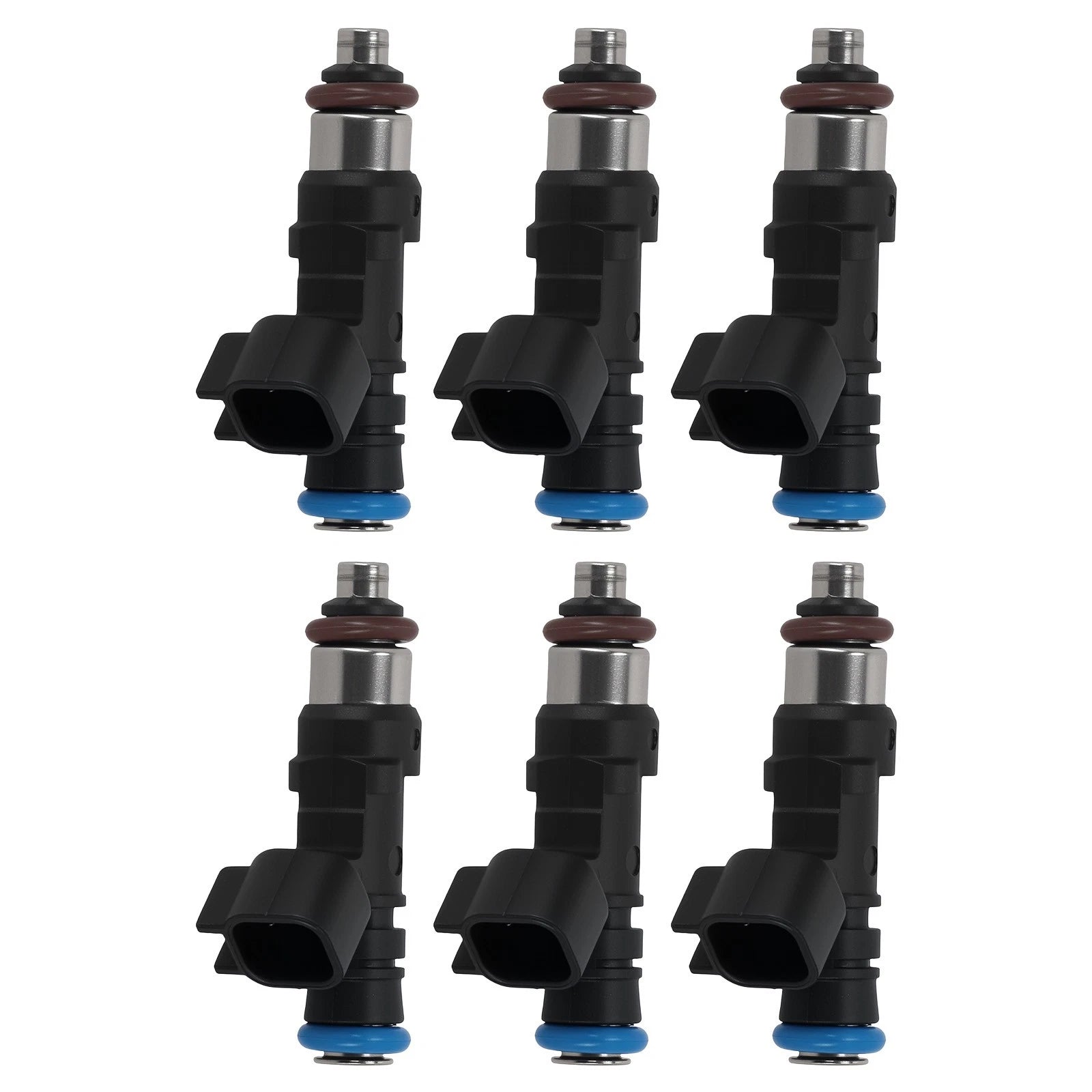 Set of 6 Engine Gas Fuel Injectors for Saturn Outlook 3.6L (2007–2008) 0280158154