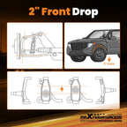 2" Drop Spindles for Pontiac Firebird and Chevy Camaro (1964–1969)
