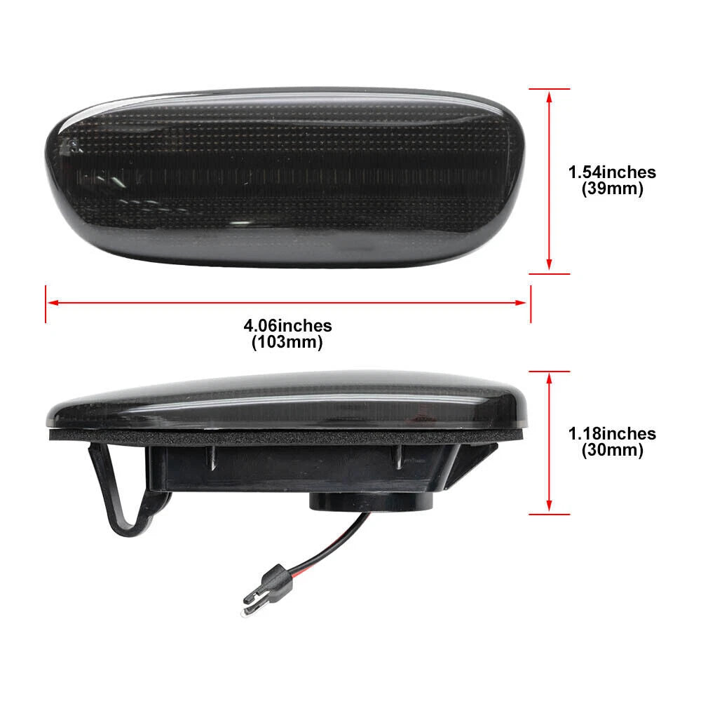 Sequential Smoked LED Side Marker Lights for Subaru Impreza (1993–2001)