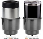 Set of 4 Universal Plastic Drink Cup Insert Holders for Marine Car Black