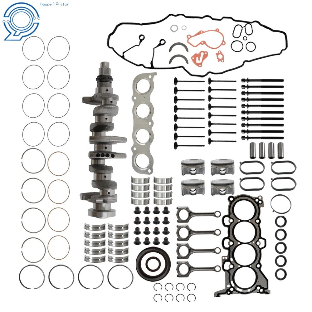 Engine Overhaul Rebuild Kit w/ Crankshaft & 4X Con Rods for Hyundai KIA (G4NA)