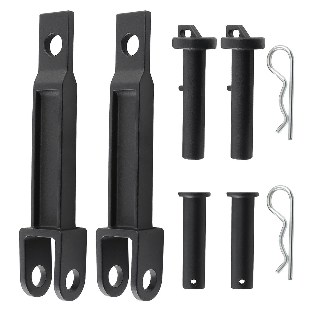 2X Tow Hook with Pull Pin & Frame Pin Kit for Peterbilt 384 386 (2007–2017)