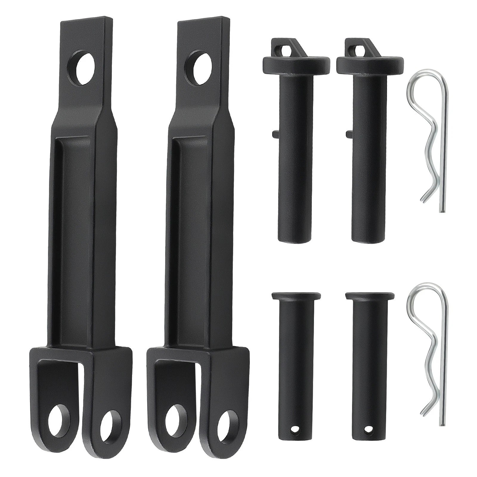 2X Tow Hook with Pull Pin & Frame Pin Kit for Peterbilt 384 386 (2007–2017)