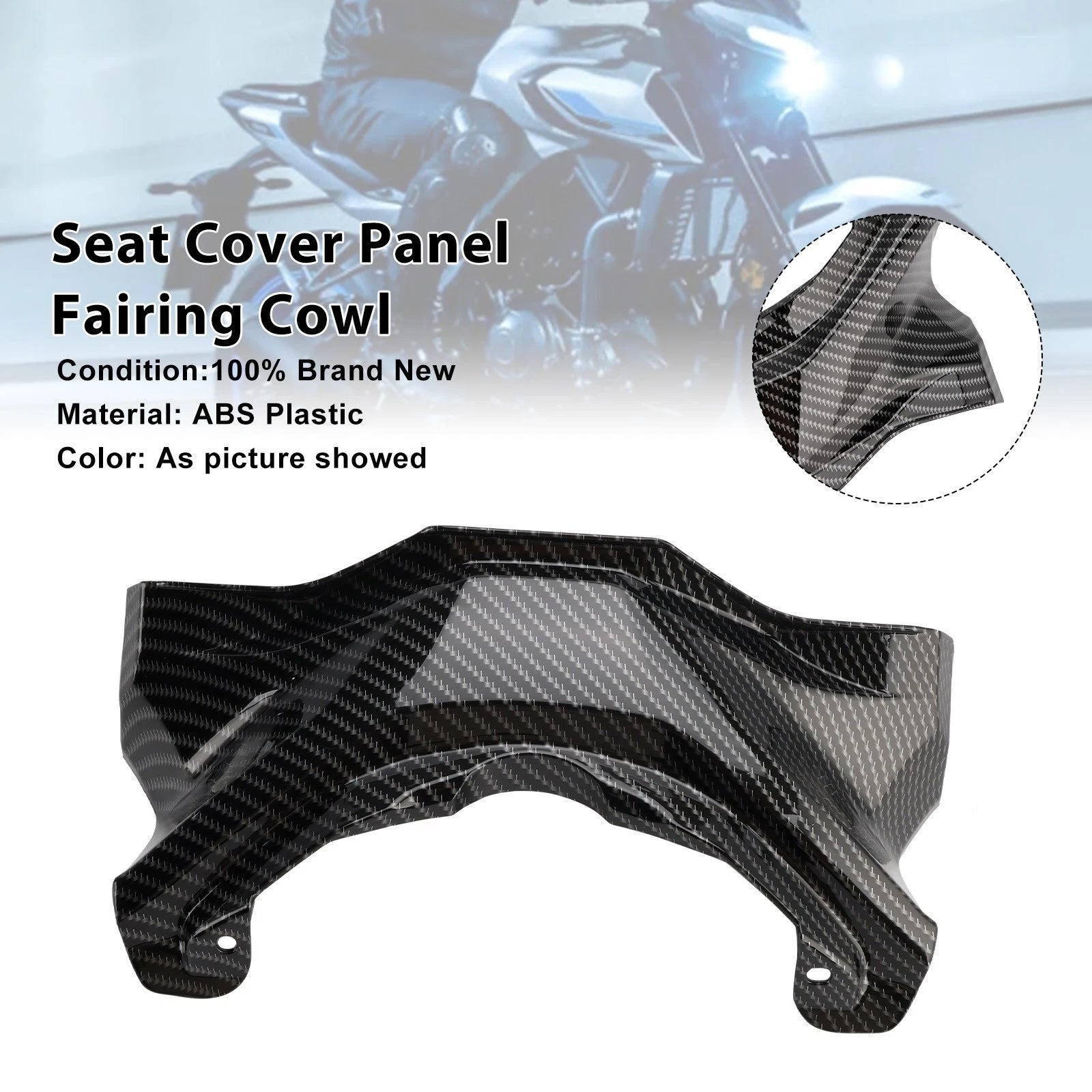 Seat Cover Panel Fairing Cowl for Yamaha YZF-R3 R25 MT-03 (2025–2026) Carbon