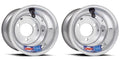 Set of 2 Polished Aluminum 8" 8x7 Rear Wheels Rims for Suzuki LT80 LTZ90