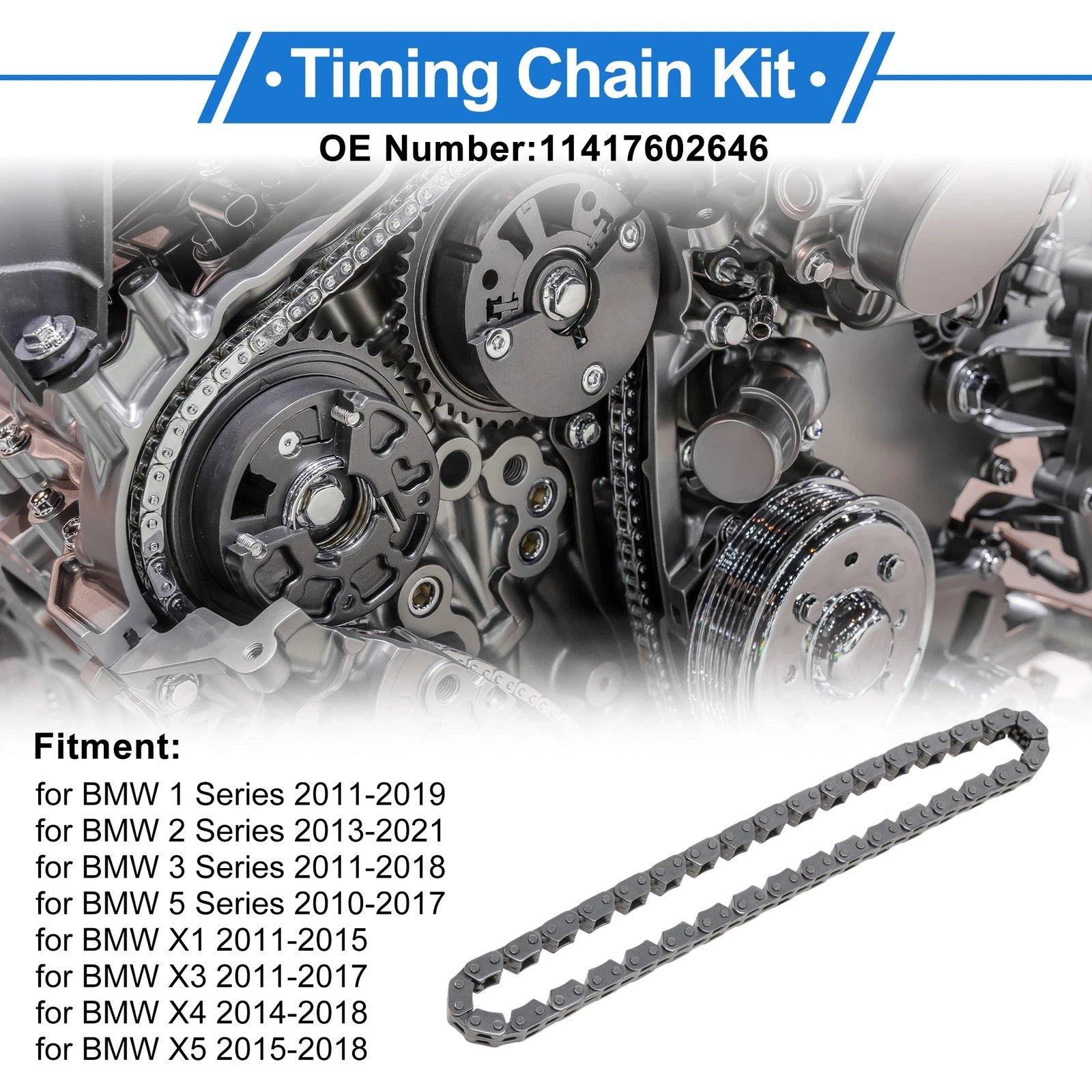 Timing Chain Kit for BMW 1 Series (2011–2019) No. 11417602646
