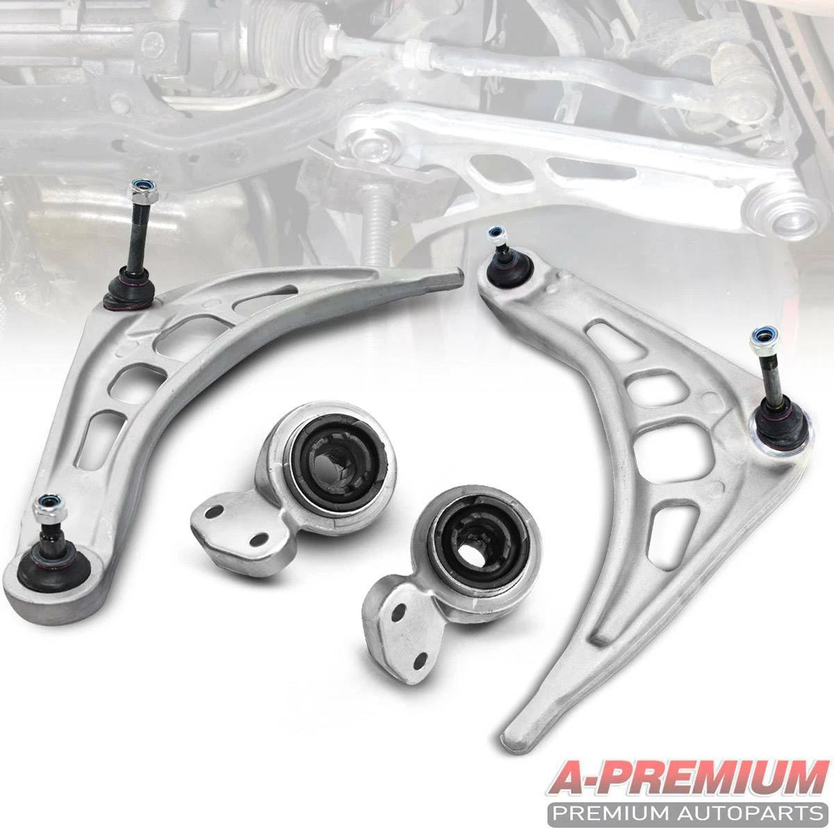 Set of 4 Front Lower Control Arms with Ball Joints for BMW E46 3 Series Z4