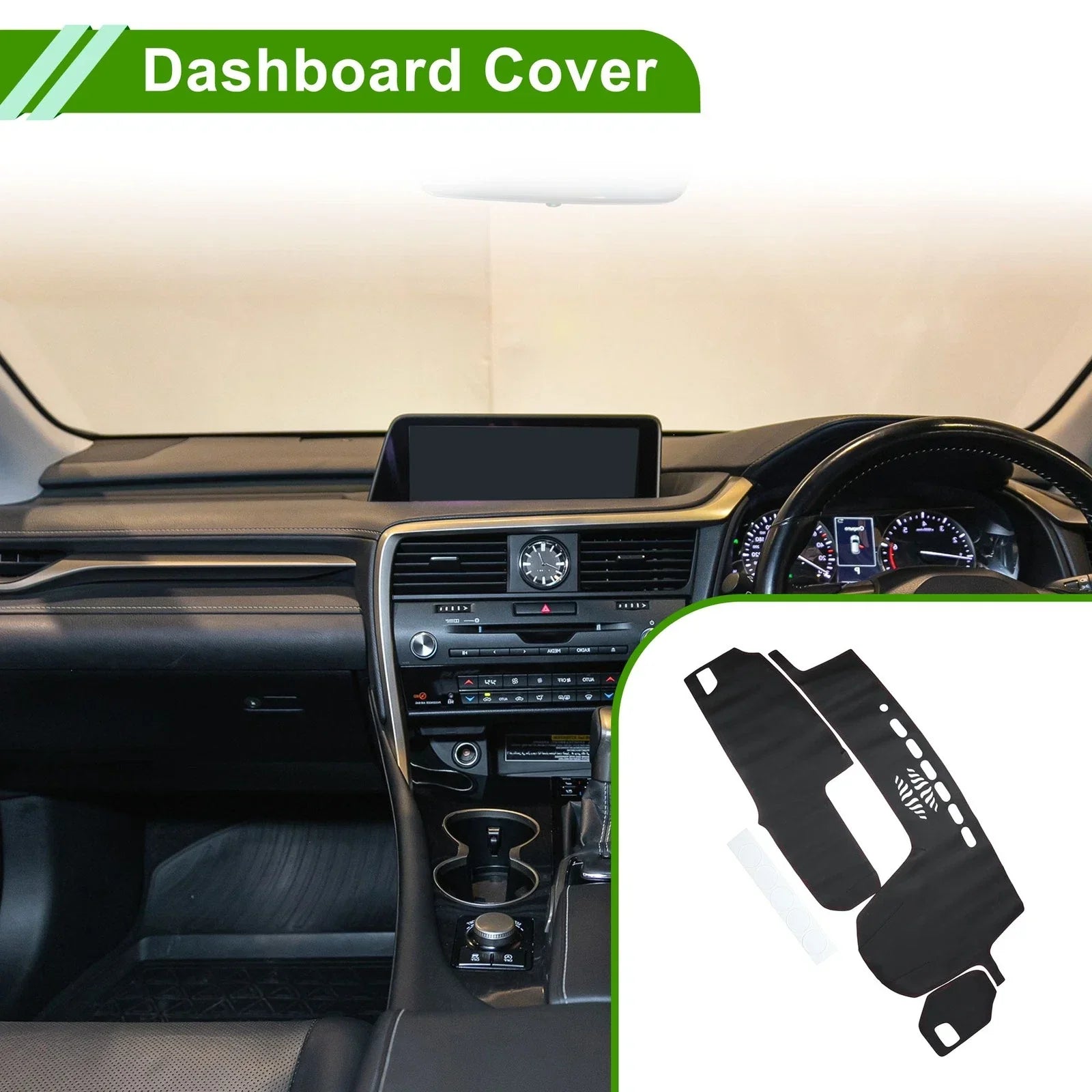 Dashboard Cover Mat for Lexus RX350 2016-2019 - Black Red