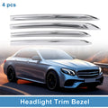 Set of 4 Headlight Trim Bezels for Mercedes-Benz E-Class E200 