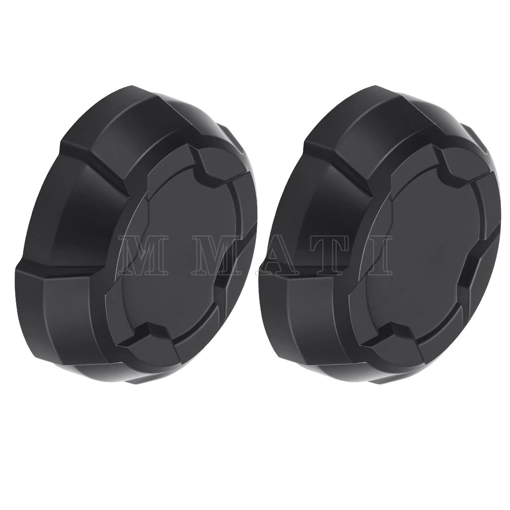 2X Matte Black Front Rim Caps for Polaris Ranger 570 Crew (2015–2023)