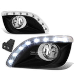 Set of 2 Fog Lights for Toyota Camry (2010–2011) OE, Clear Lens, LED DRL