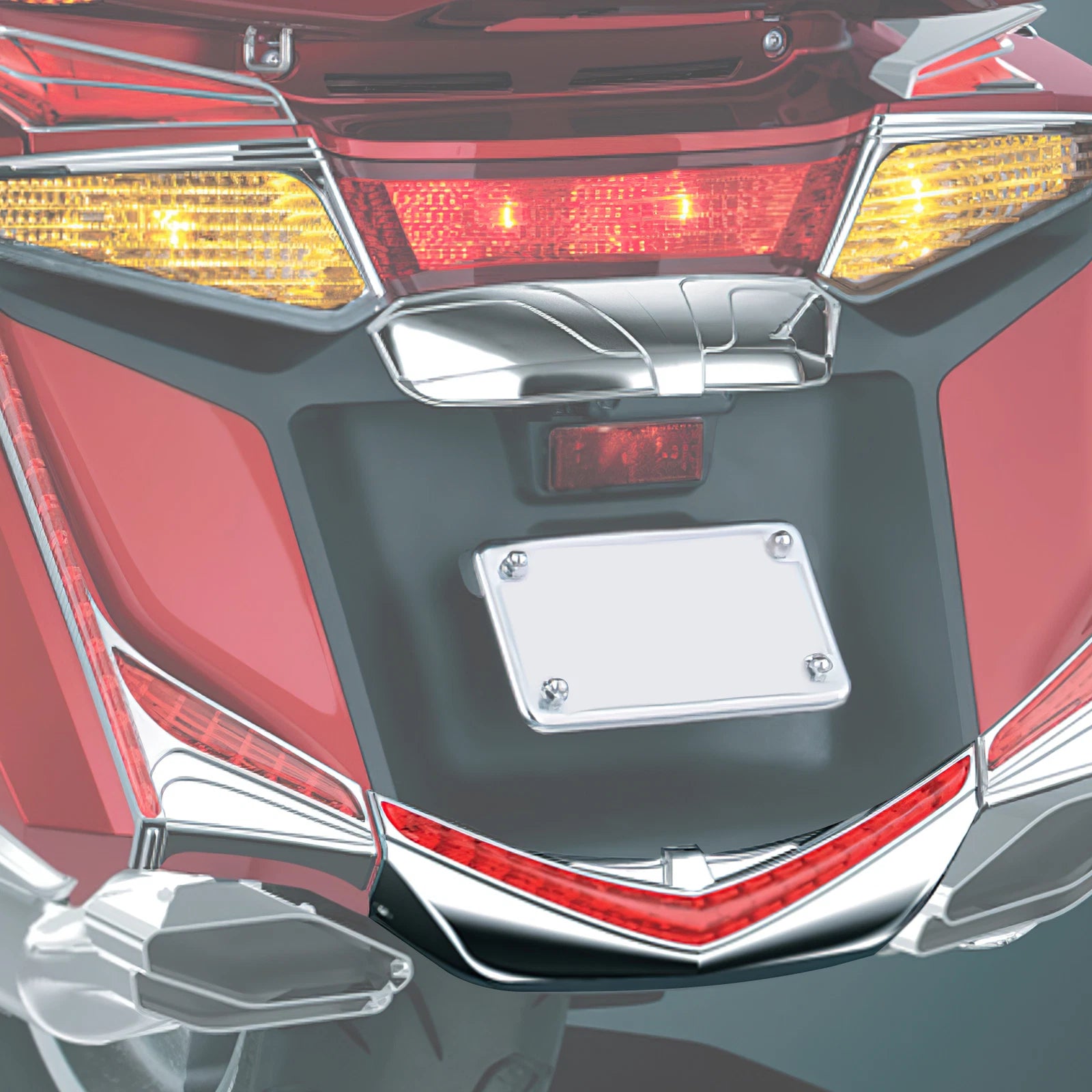 Rear Fender Tip with Run Brake Light for Honda Goldwing GL1800 (2012–2017) F6B (2013–2017)