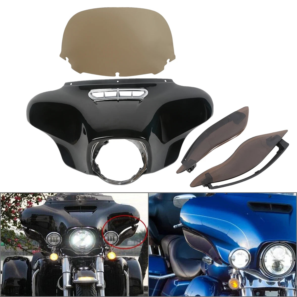 Outer Fairing & Windshield & Air Deflector for Harley Electra Glide (2014–2023)