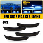 4X Blue Dynamic LED Side Lights for Dodge Charger (2015–2023) EPY Smoked