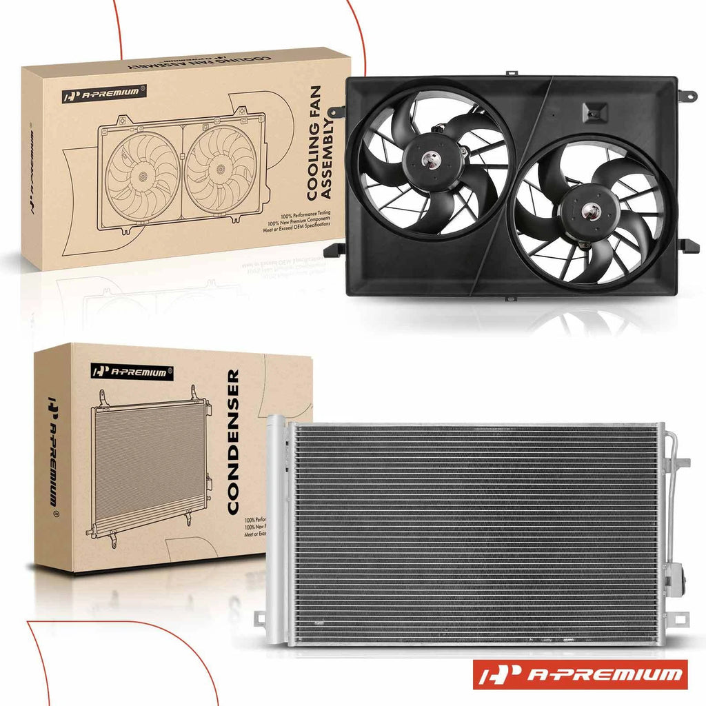 Dual Radiator Cooling Fan Assembly for Chevy Traverse (2009–2017)