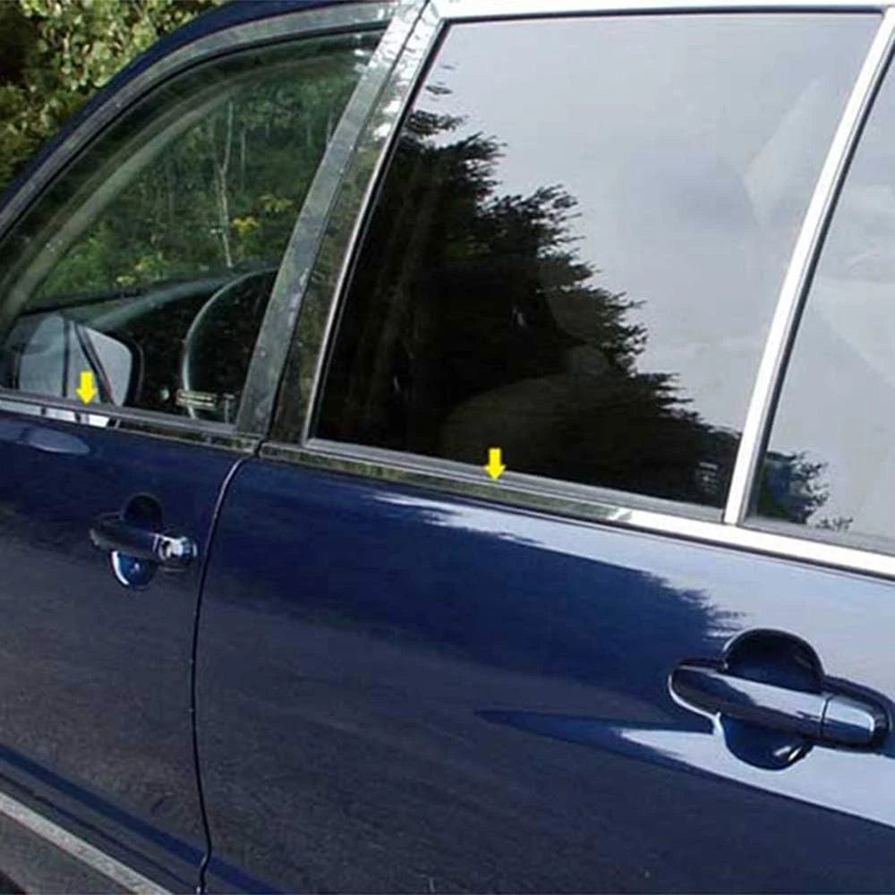 Luxury Chrome Window Sill Trim Kit for Toyota Highlander (2001–2007)
