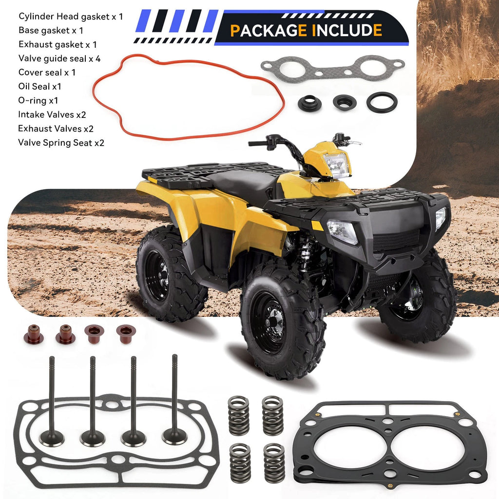 Top End Cylinder Gasket Kit & Valve Seals for Polaris Ranger 700 800 XP (2006–2014)