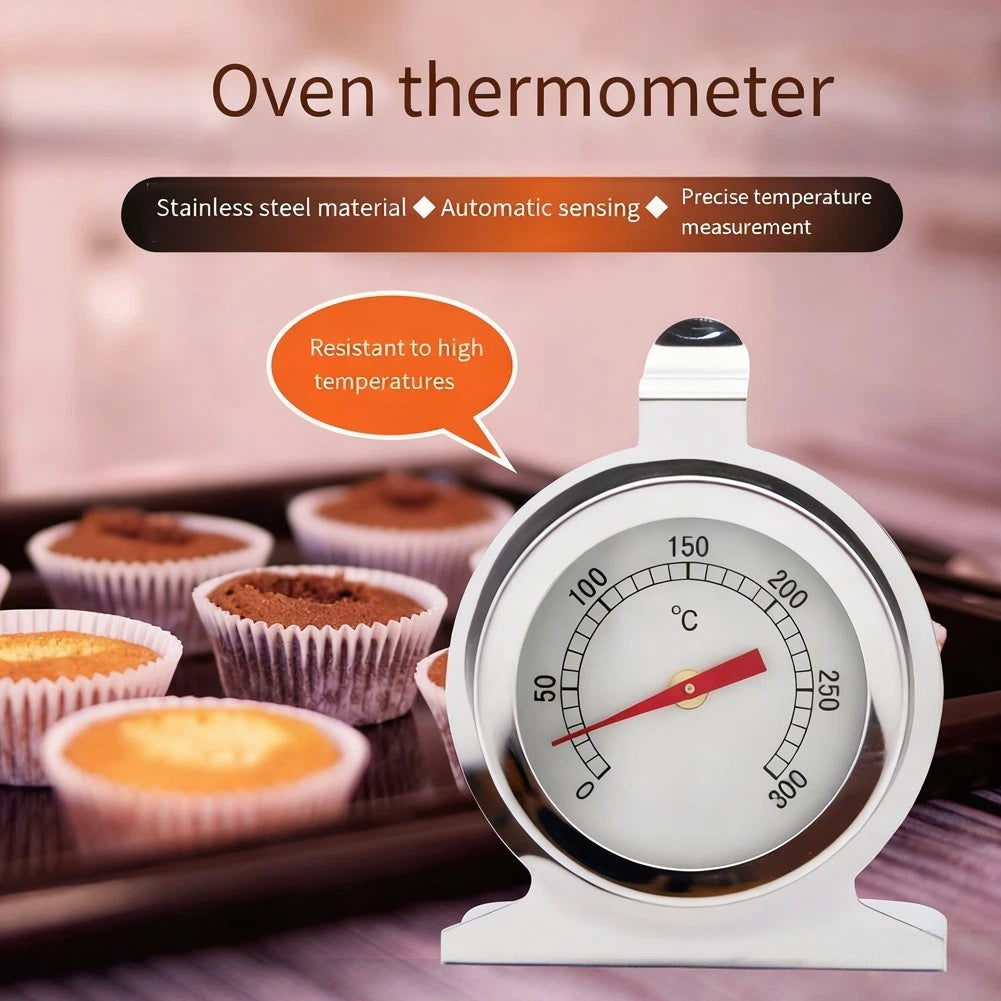 Stainless Steel Oven Thermometer for BBQ Oven and Grill (0–300°C)