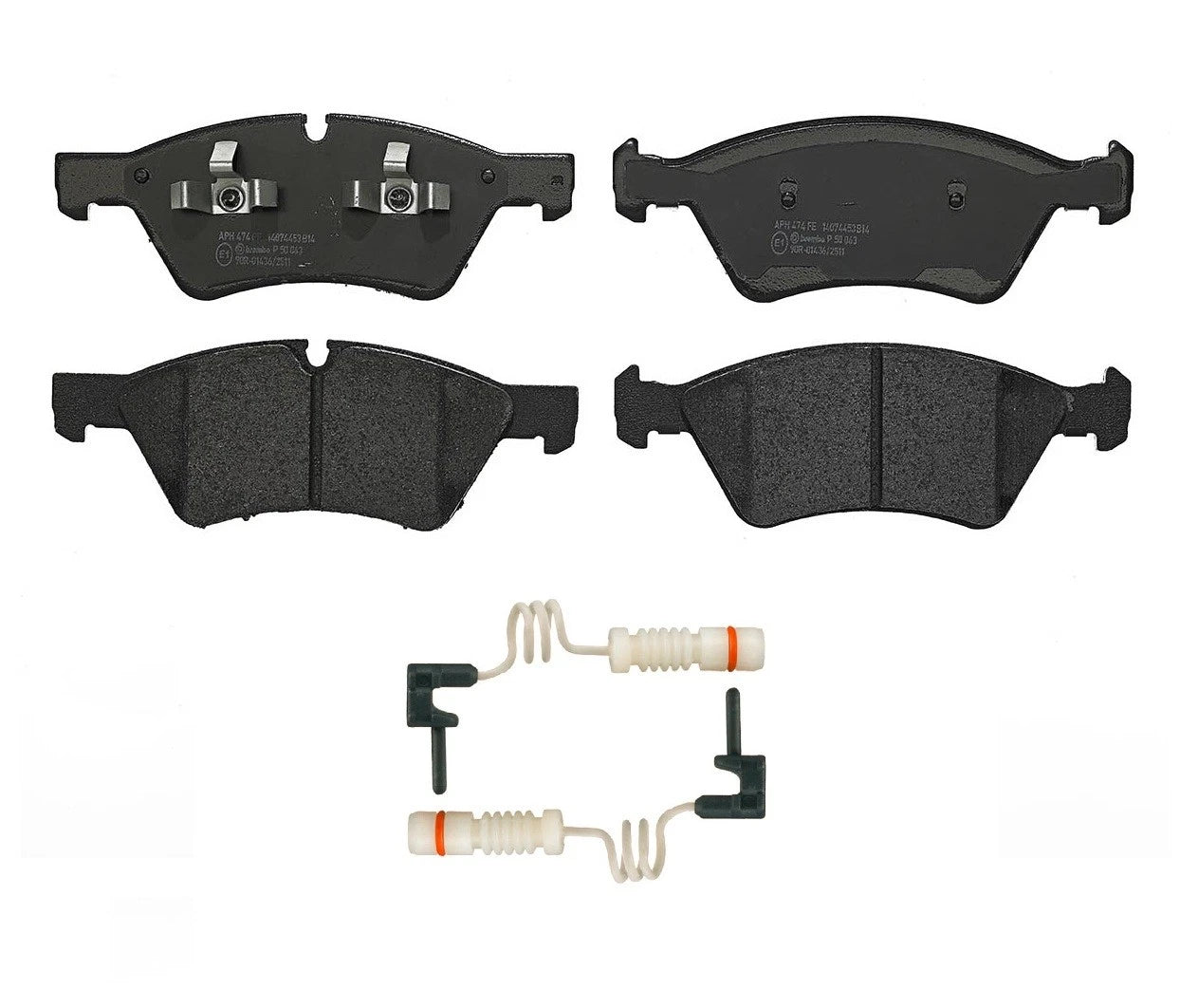 Front Low-Met Brake Pad Set with 2 Wear Sensors for Mercedes W463 G63 AMG (2013–2023)