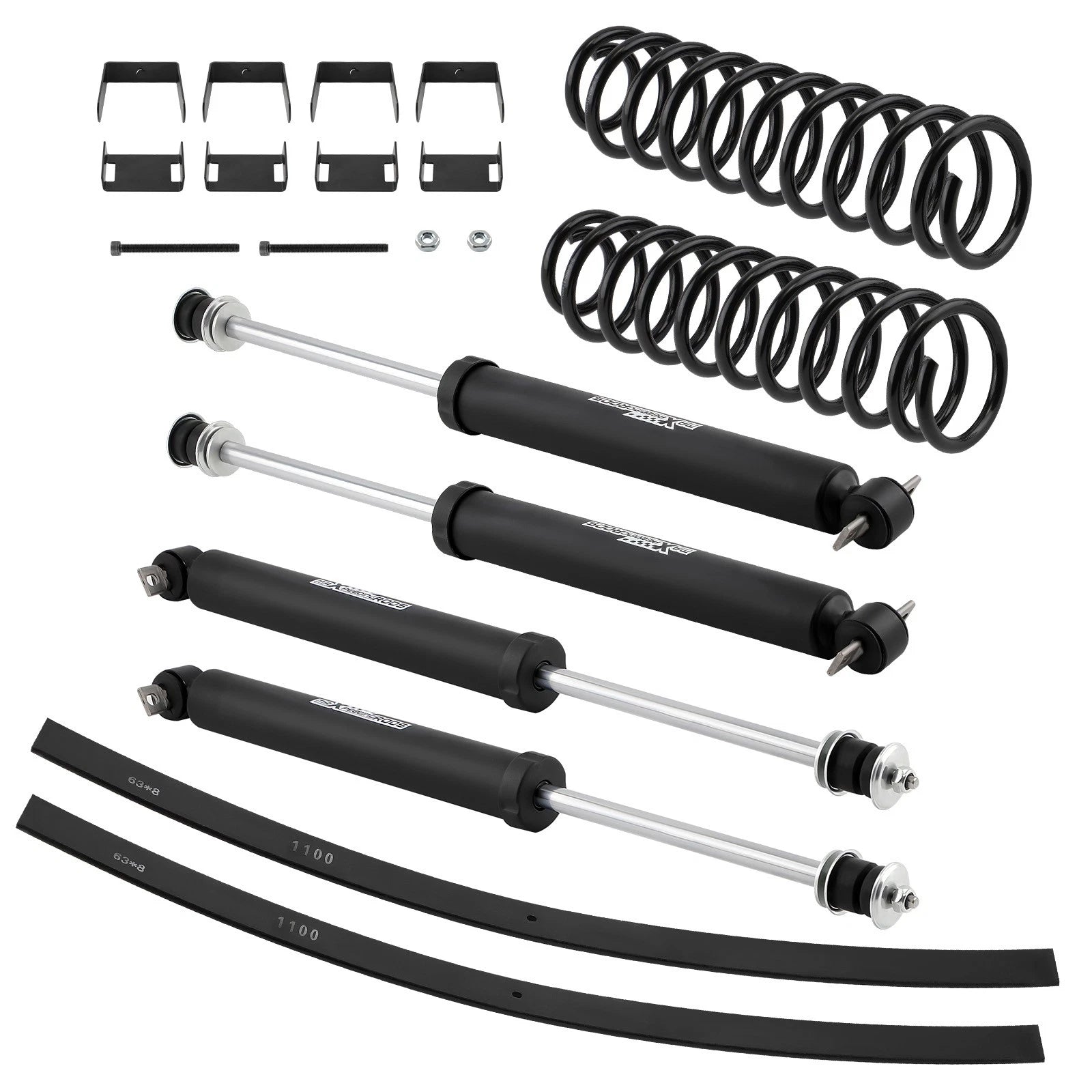 3" Suspension Lift Kit for Jeep Cherokee XJ (1984–2001) - Rear Leaf Springs & Shocks