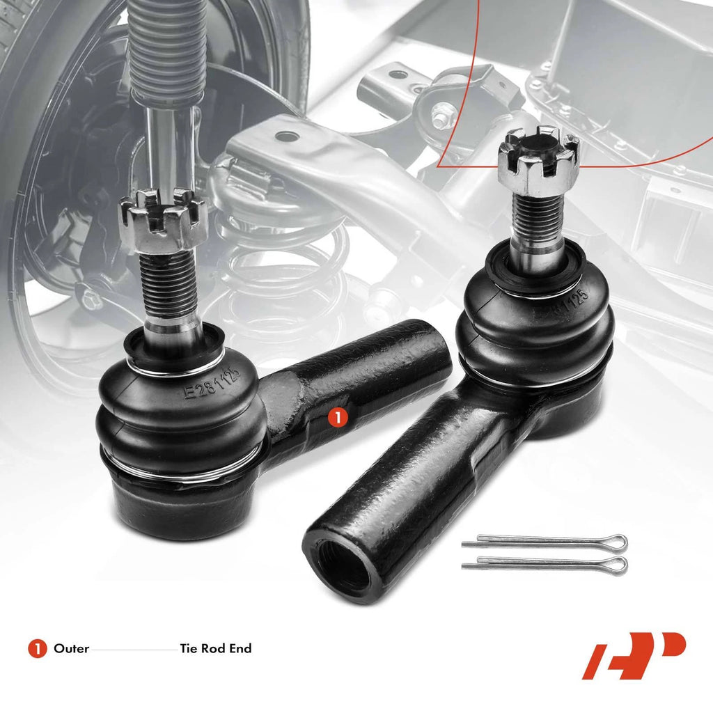 Set of 5 Front Rack and Pinion Hub Bearing Tie Rod Ends for Chevy Toyota